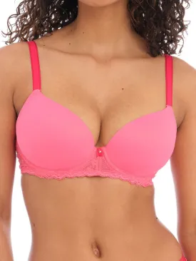 Offbeat Moulded Demi T-Shirt Bra - Pink