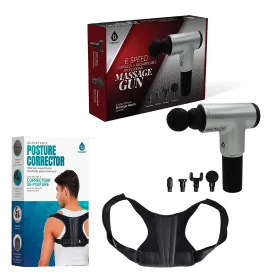 Adjustable Posture Corrector & Professional Massage Gun