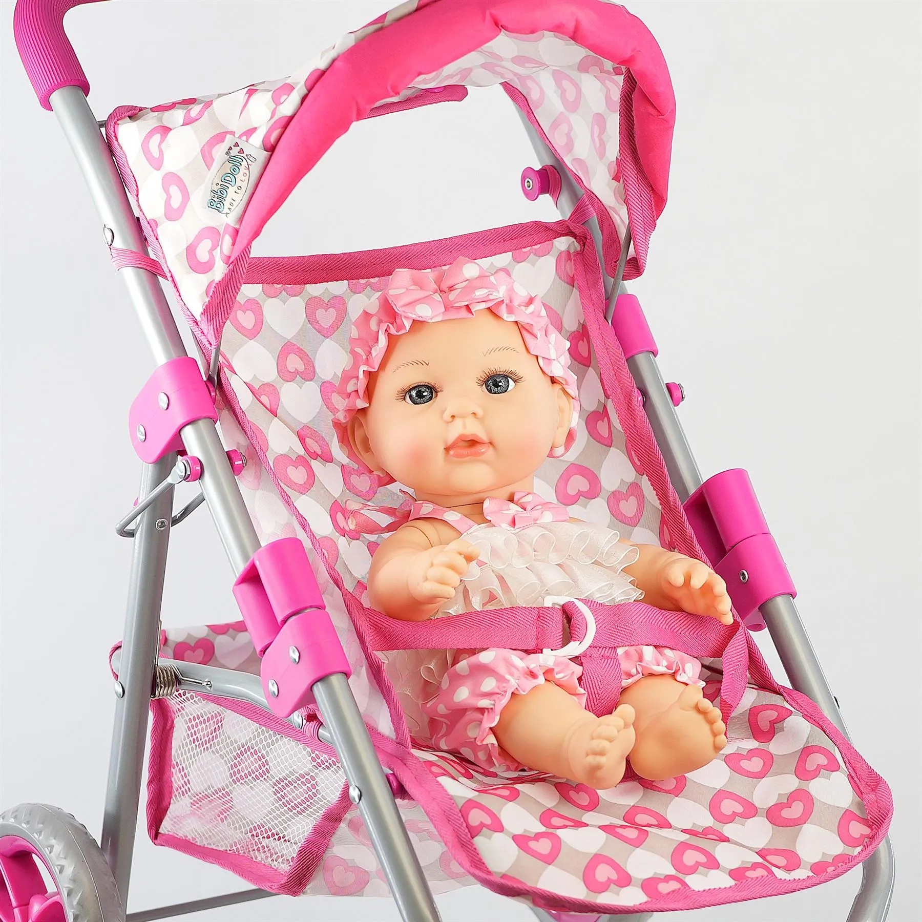 Baby Doll Pink Foldable Jogger Stroller