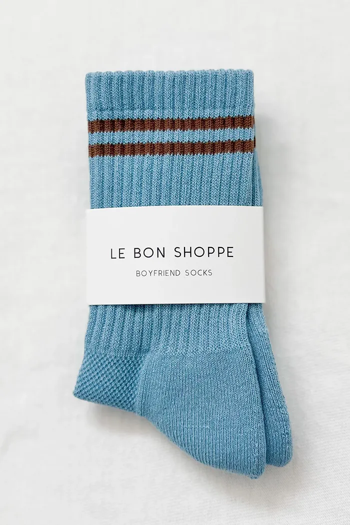 BOYFRIEND SOCKS POWDER BLUE