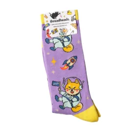 Cosmic Shiba Crew Socks