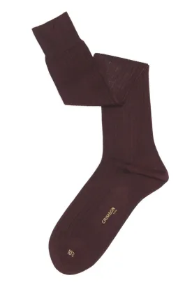 COTTON SOCKS | Burgundy