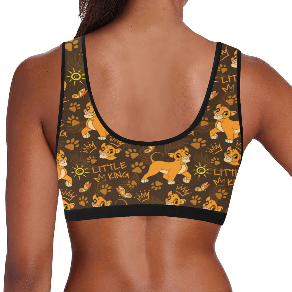 Disney Lion King Little King Women's Sports Bra