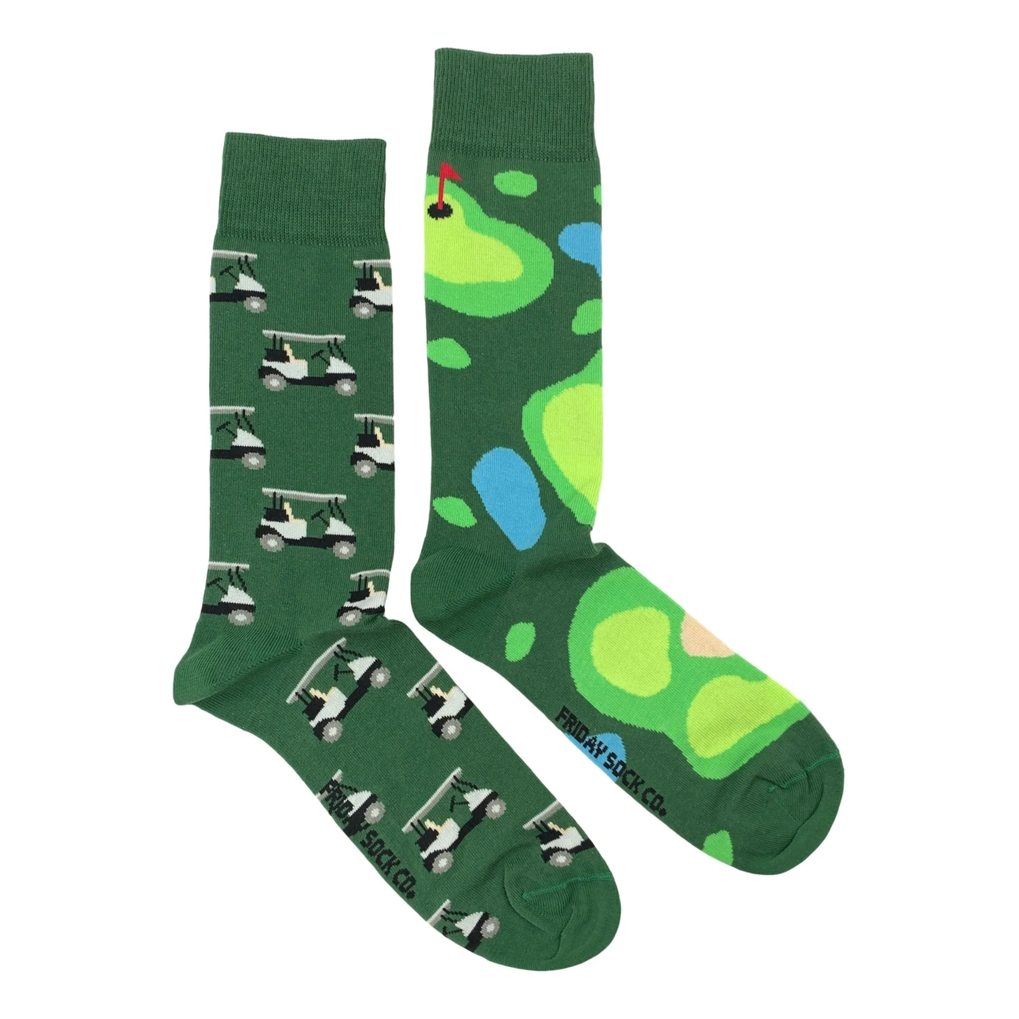 Mismatched Men's Socks - Golf & Golf Cart