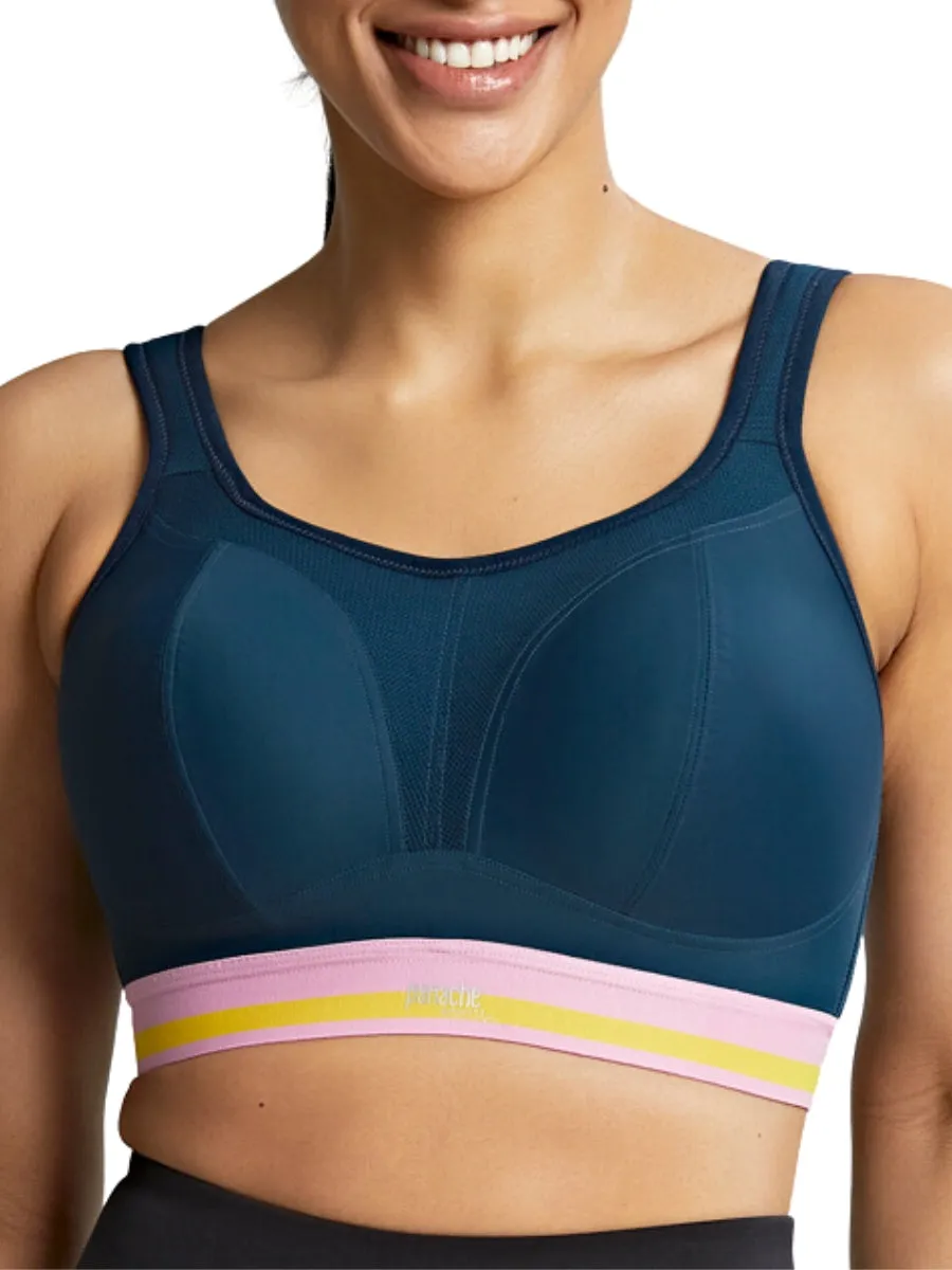 Non Wired Racerback Sports Bra - Retro Navy