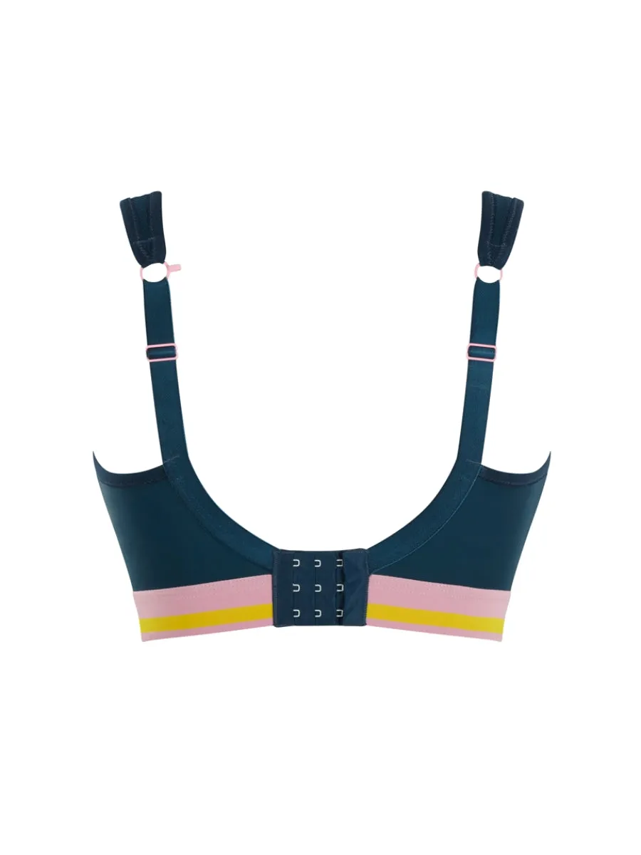 Non Wired Racerback Sports Bra - Retro Navy