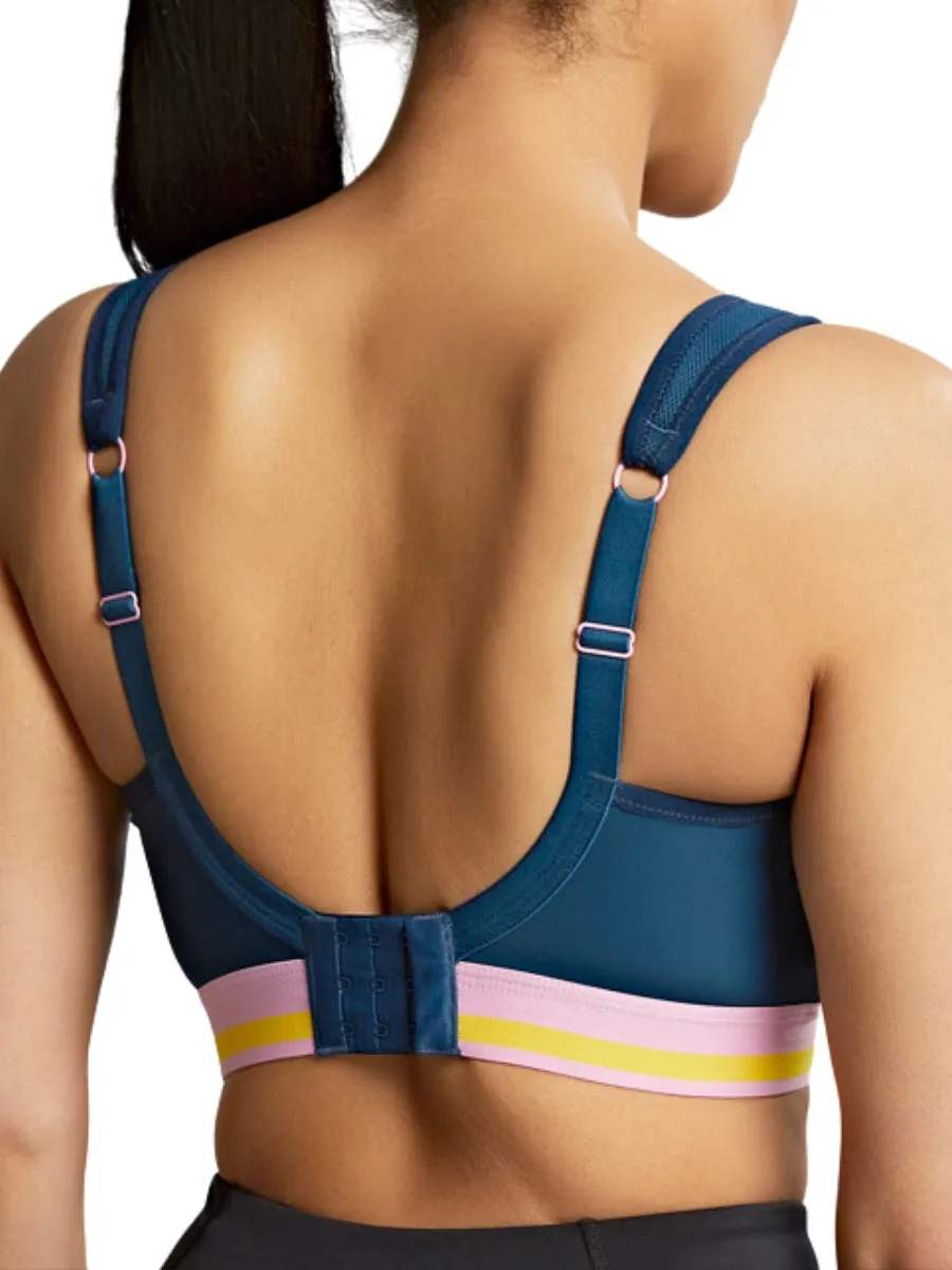 Non Wired Racerback Sports Bra - Retro Navy