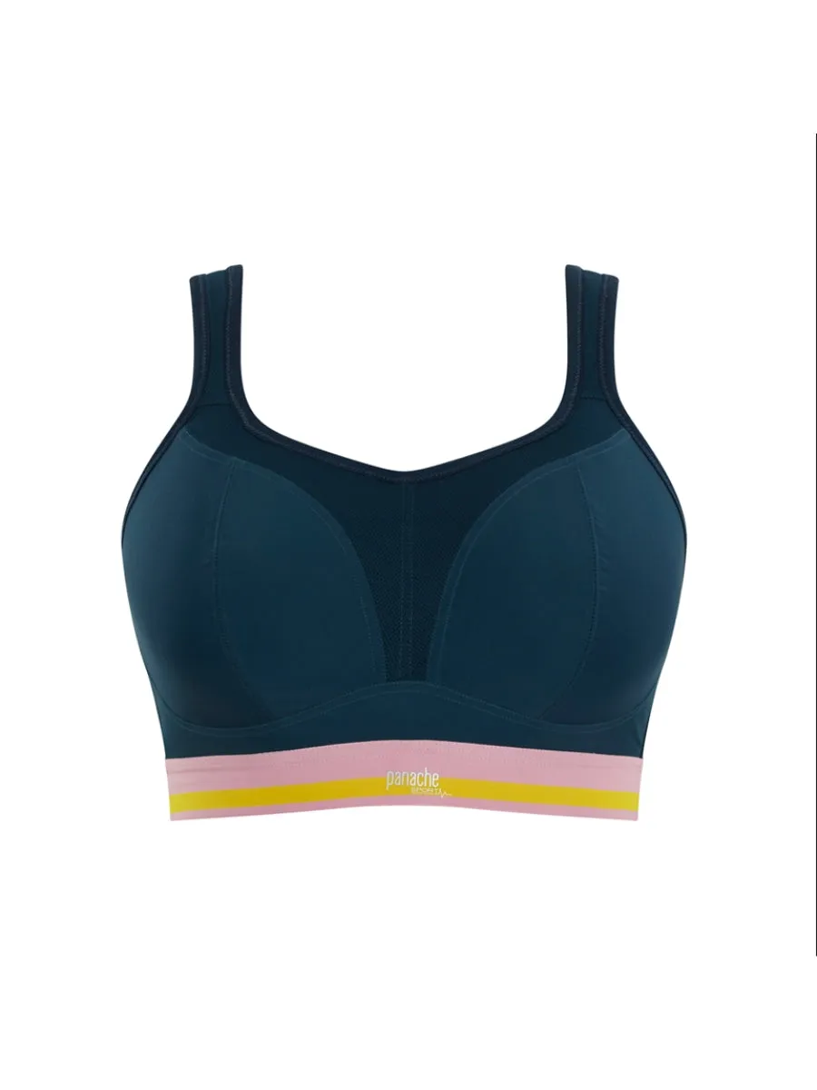 Non Wired Racerback Sports Bra - Retro Navy