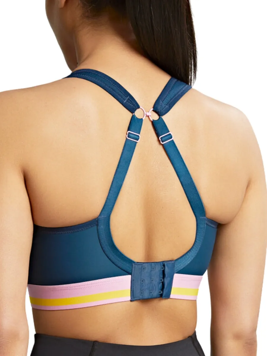 Non Wired Racerback Sports Bra - Retro Navy