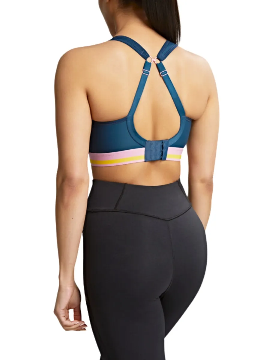 Non Wired Racerback Sports Bra - Retro Navy