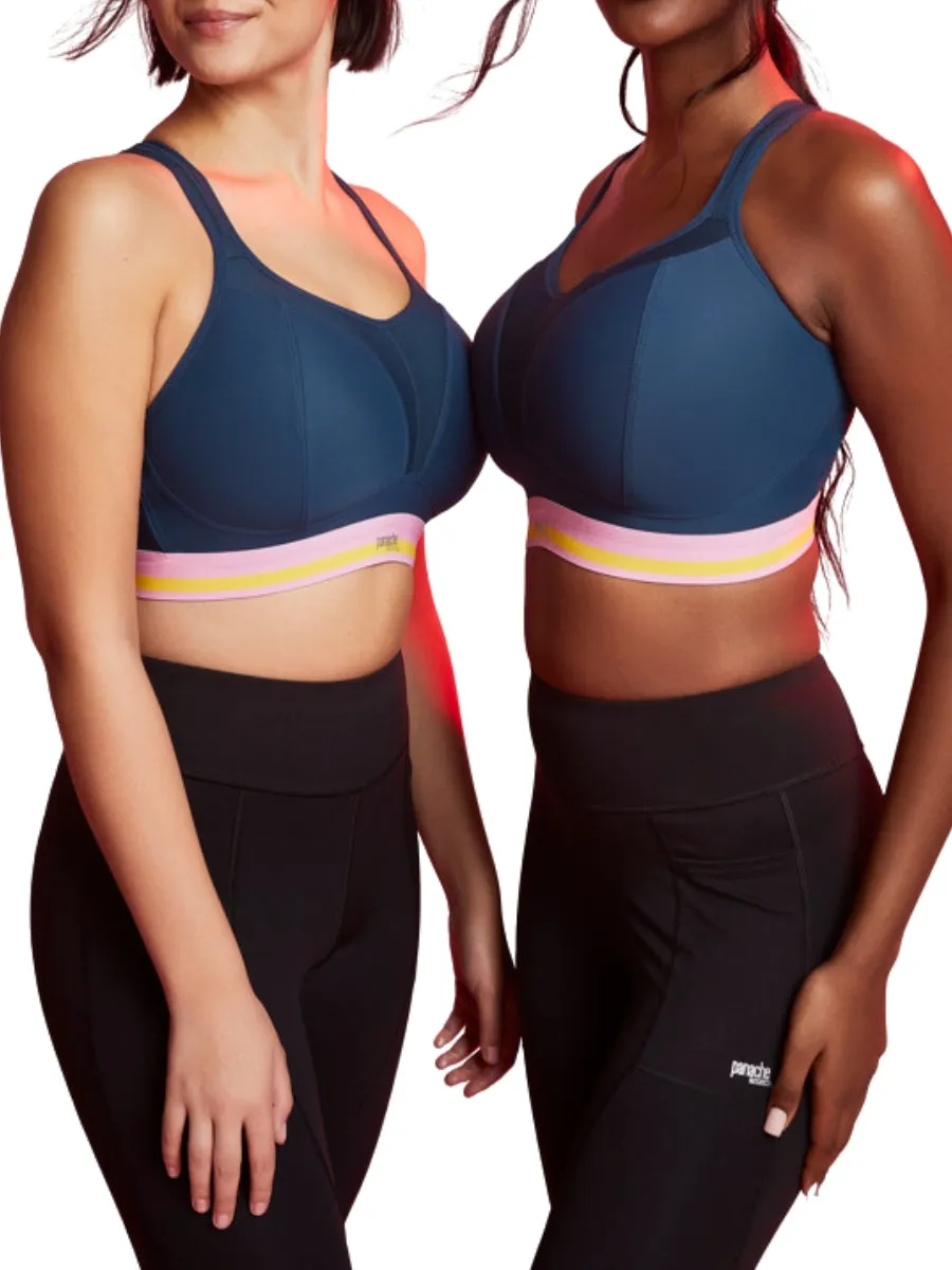 Non Wired Racerback Sports Bra - Retro Navy