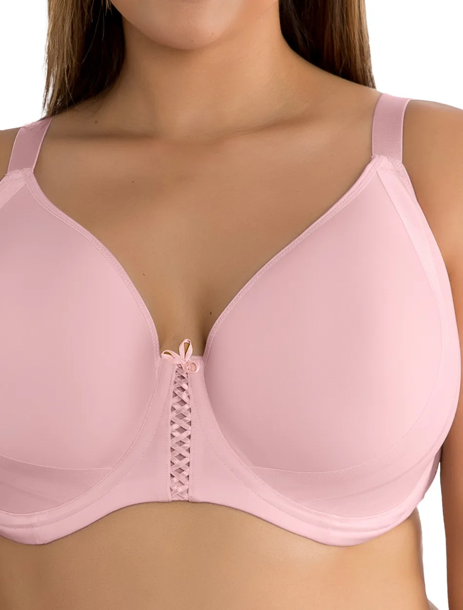 Parfait Shea Molded Spacer Bra Underwired T-Shirt Bra, Petal Pink | Pink Parfait Molded Bra | Petal Pink Molded Spacer Bras