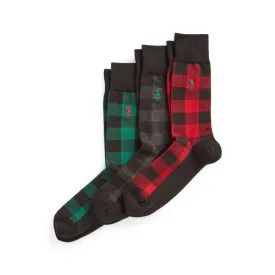 Polo Ralph Lauren Plaid Crew Socks - Gift Set