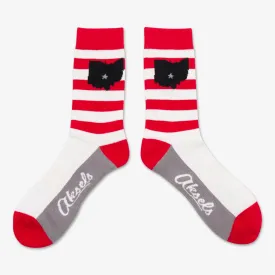 Striped Ohio Socks