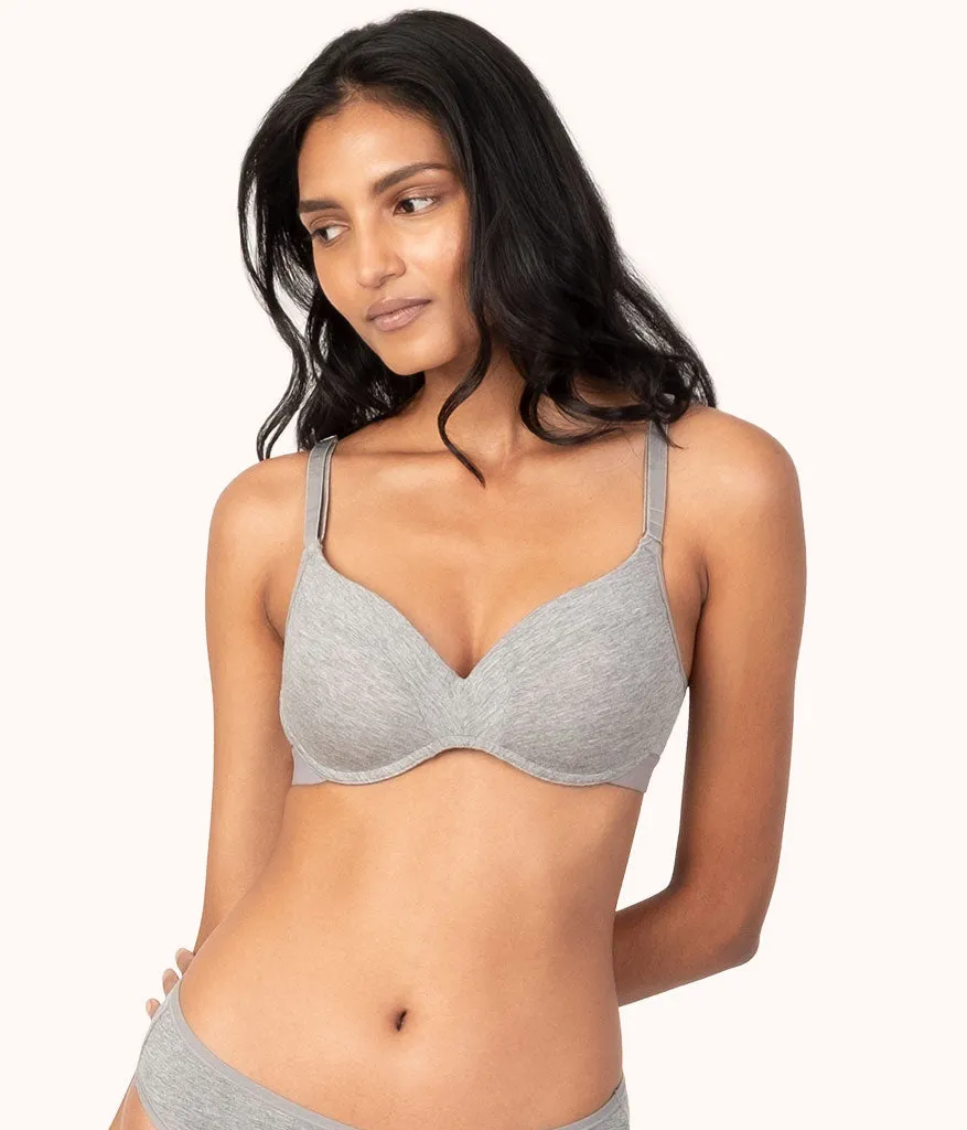 The All-Day No-Wire Push-Up: Heather Gray