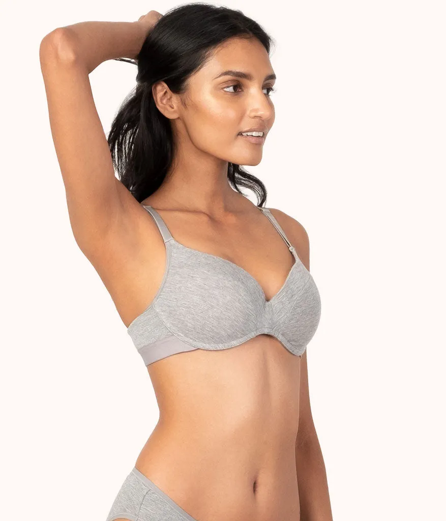 The All-Day No-Wire Push-Up: Heather Gray