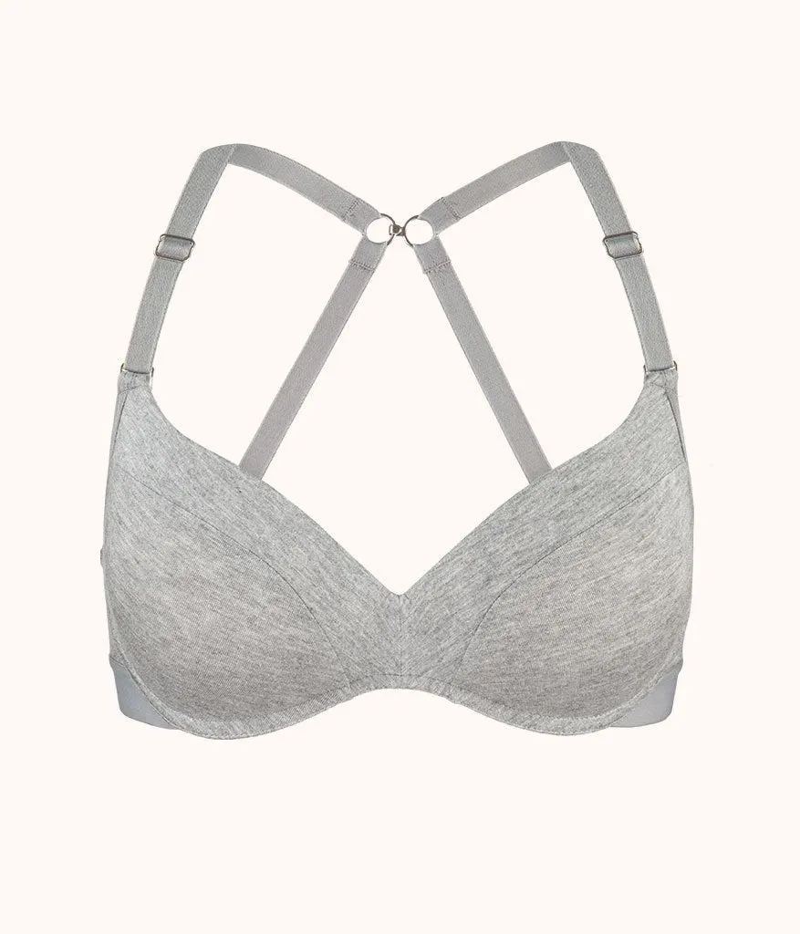 The All-Day No-Wire Push-Up: Heather Gray