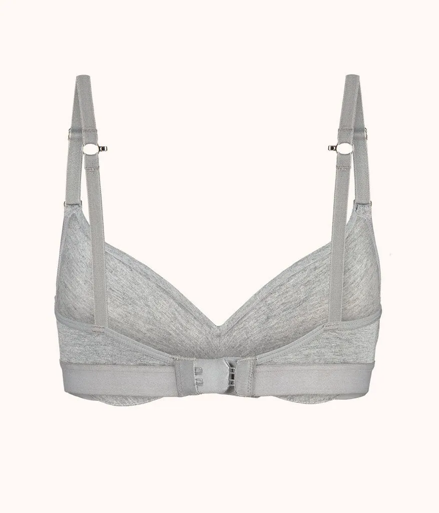 The All-Day No-Wire Push-Up: Heather Gray