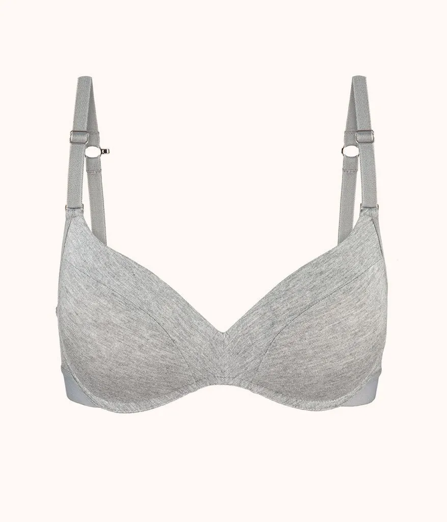 The All-Day No-Wire Push-Up: Heather Gray